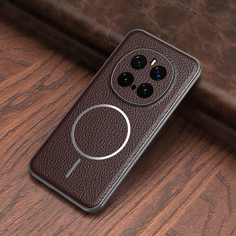 宋兵甲（ZOBIG）适用于荣耀magic7/7Pro手机壳 真皮 防摔 头层牛皮 抗指纹手汗 商务男士 磨砂 复古 经典黑【磁吸款】头层牛皮 荣耀Magic7 Pro