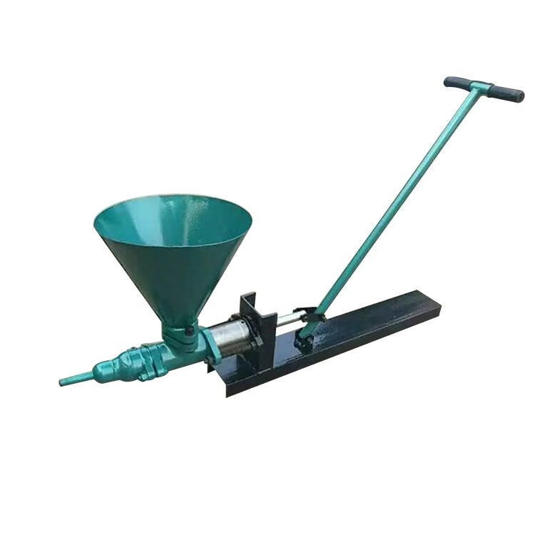 手压灌浆机手摇式水泥堵漏压浆泵地铁隧道矿山专用 带料斗手动注浆泵