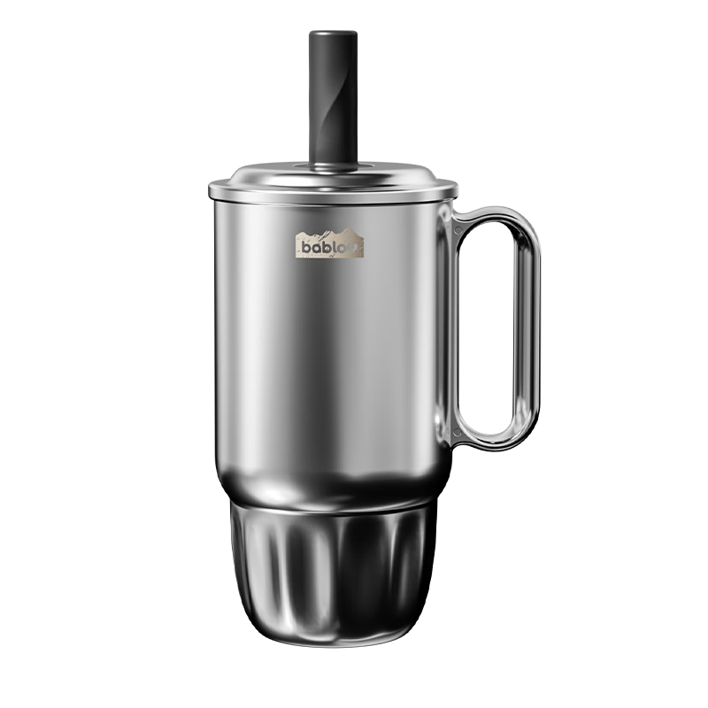 BABLOV花伴森保温杯900ml316不锈钢吸管杯男女生外出便携大容量水杯子