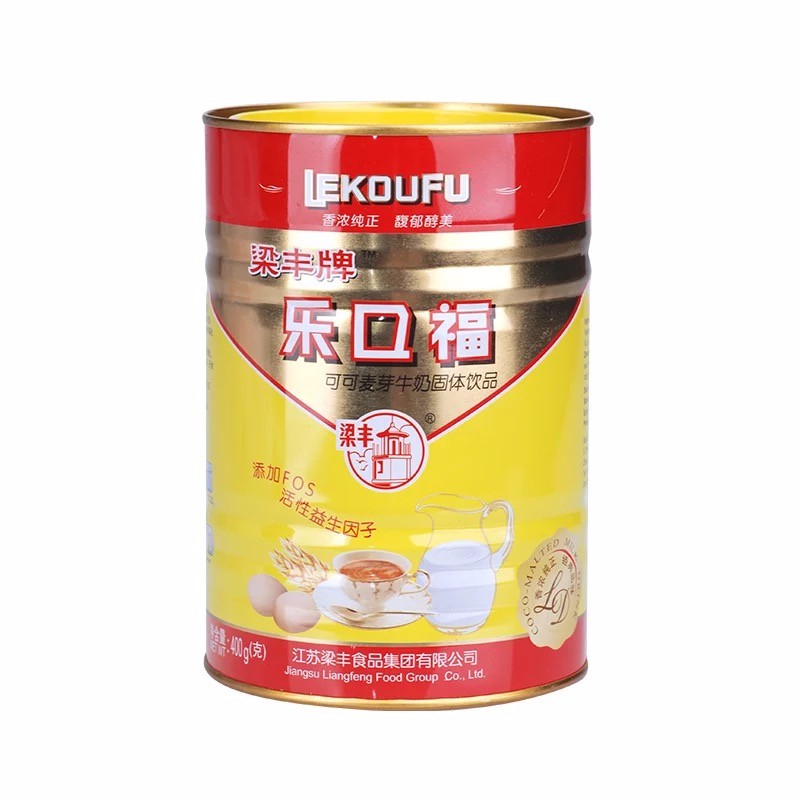 梁丰乐口福可可麦芽牛奶营养饮品 速溶冲调饮料800g大罐装美味营养