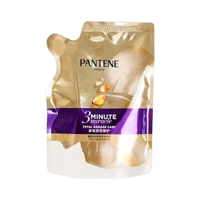 潘婷三分钟奇迹洗发水多效损伤修护烫染滋养柔顺洗发露洗头膏补充装 【补充装】--3分钟多效修护150g