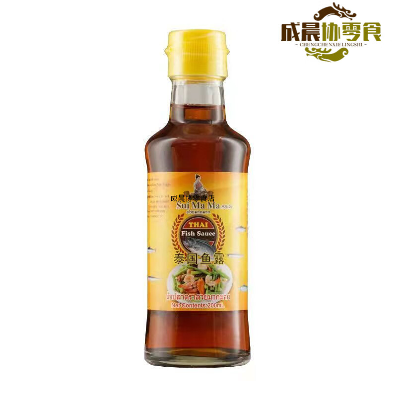 水妈妈牌鱼露调味汁泰国原装商用泰式冬阴功汤蒸鱼调料 水妈妈鱼露200ml 1瓶