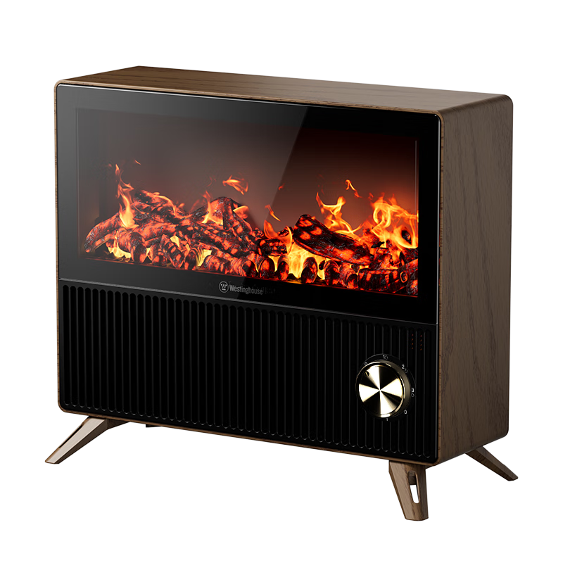 西屋（Westinghouse）石墨烯壁炉暖风机取暖器台地两用家用电暖气片烤火炉大面积轻音节能电热风扇炭火暖风机WTH-672J