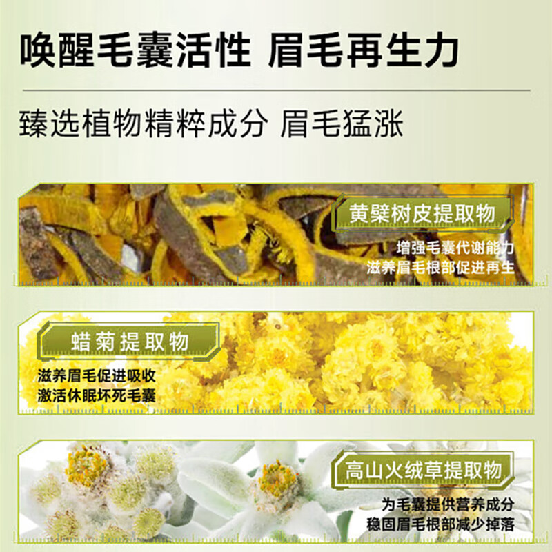 X.Y.B.S眉毛浓密增长液男女士快速生长营养医用级进口浓眉重度修复养护 单支装30g(体验装)