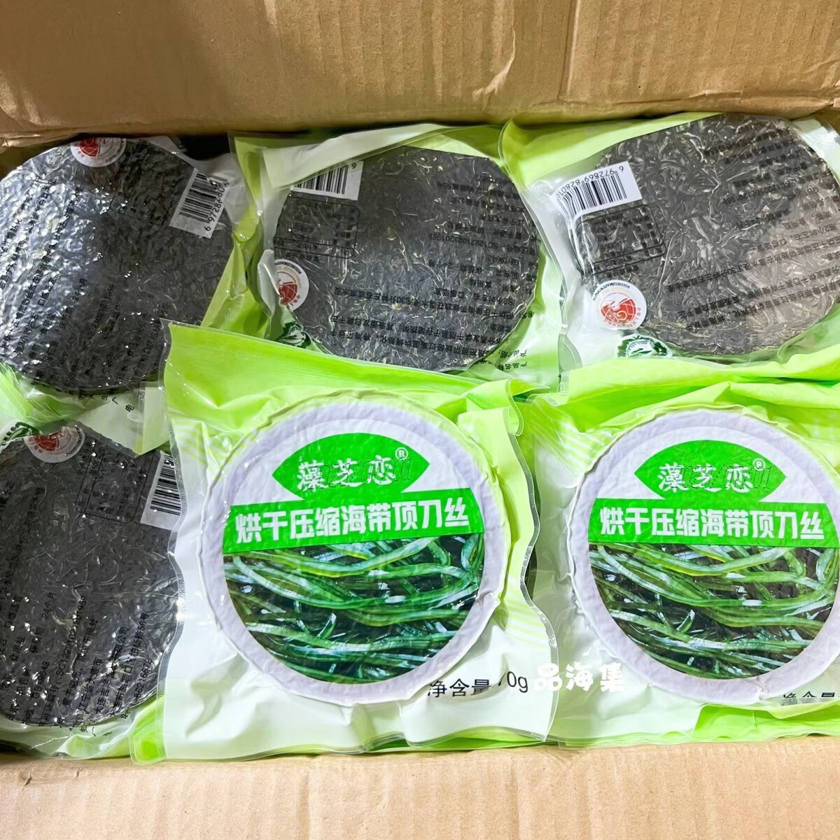 70g30袋顶刀丝烘干海洋蔬菜大连特产整箱 压缩海带丝70克*30包