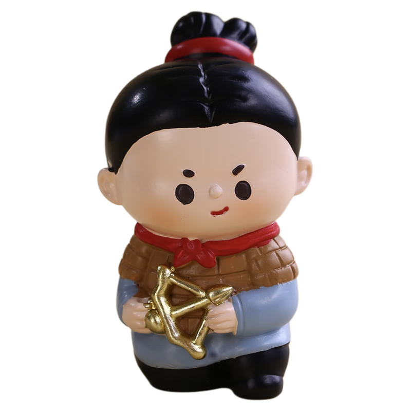 熊来跑陕西秦始皇陵文创兵马俑摆件桌面西安历史纪念品博物馆特色伴手礼 兵马俑4只