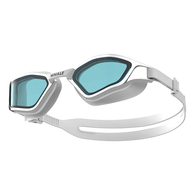 鲸鱼WHALE S11近视防雾泳镜男女通用1888天起雾换新 游泳防水护目镜 暗夜黑【茶色高清镜片】