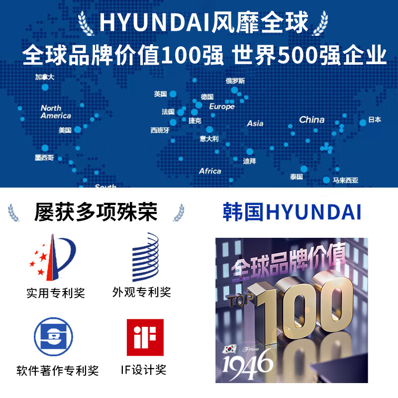 HYUNDAI韩国家用电饭煲2升电饭锅1-2人多功能电饭煲2-3人小型迷你煮饭锅电煮锅宿舍煮粥陶瓷锅 【旗舰款】智能迷你电饭煲 2L