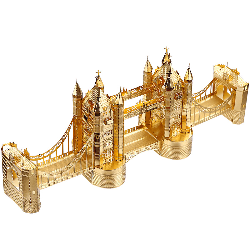 立体拼图成人金属拼装模型古典建筑摆件diy手工玩具生日礼物 伦敦塔桥