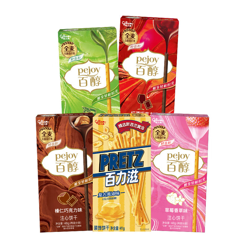 格力高百醇&amp;百力滋多种口味组合分享装233g