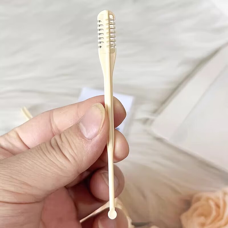 【甄选厂家】 蜜束多功能鼻毛刀清洁鼻腔毛发双面刀片360度旋转修 修鼻毛刀-掏耳勺-2支/2袋