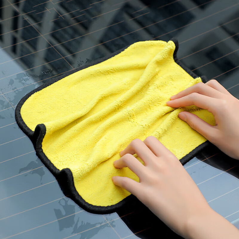 乐寐加厚洗车毛巾车用吸水擦车布专用不伤车打蜡抹布汽车专用 复合毛巾3条【30*40cm】