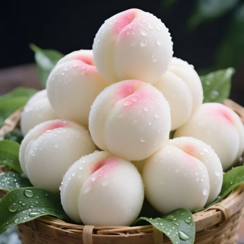 桃子奶油大白桃毛桃新鲜水果现摘脆甜水蜜桃白如玉应季批发一整箱 5-5.5斤带箱【单果170克起】