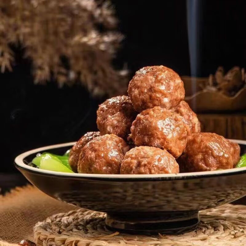 鸡肉丸板面食堂火锅麻辣烫半成品食材 5斤狮子头商用