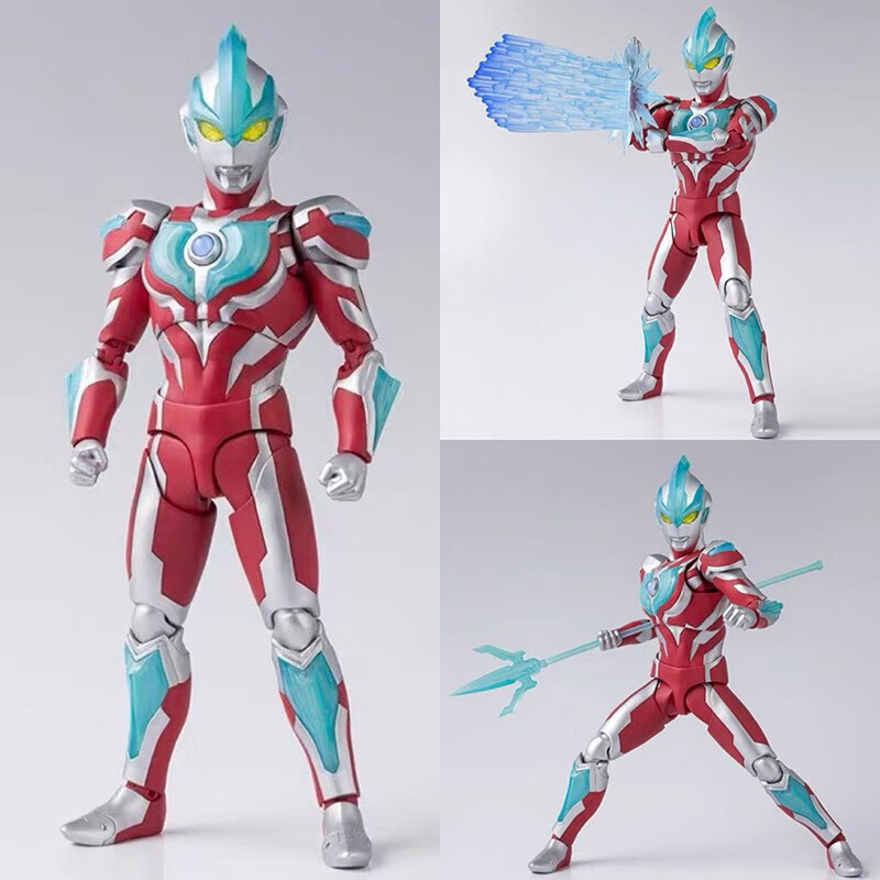 昱钧终极赛罗奥特曼手办shf磁控发光艾克斯关节可动act迪迦人偶模型摆