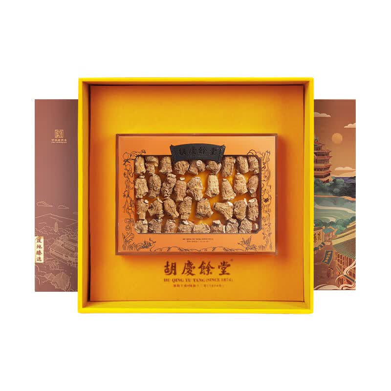 胡庆余堂加拿大进口西洋参短枝粒头仙鹤礼盒120g节日礼物滋补营养品 仙鹤加拿大短枝 120g*1盒