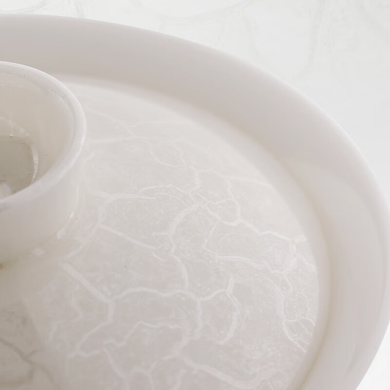 钰铨龙门 天工银珀银河盖碗 首创星珀流银德化传统中国白纯手工三才盖碗 天工银珀银河盖碗(首创收藏版)