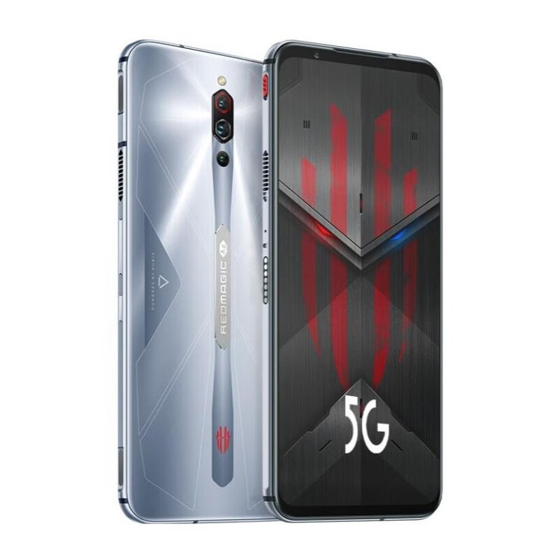 努比亚（nubia）/努比亚 红魔5S 电竞5G游戏手机 骁龙865 144Hz通 手机 冰封银翼 5G通_套餐一__8+128GB