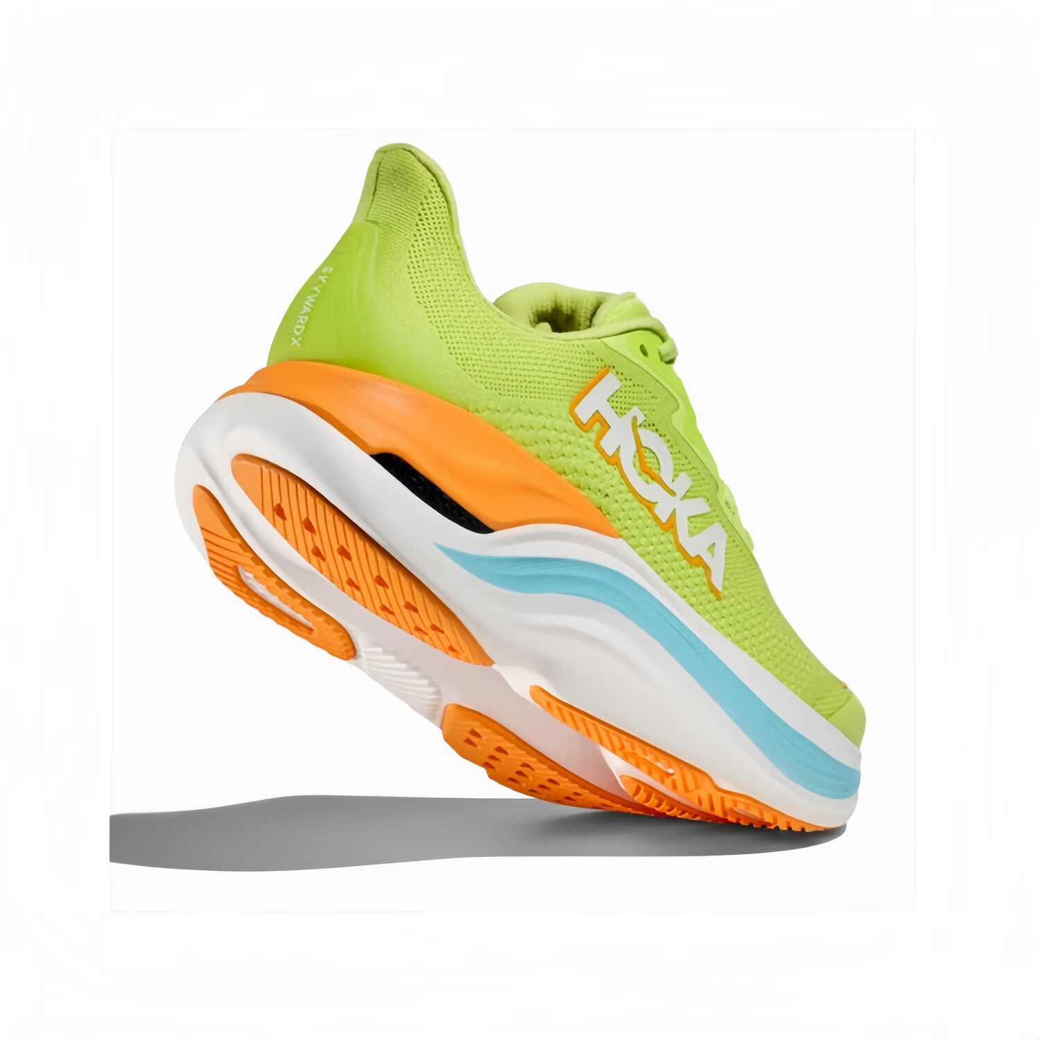 男女款 SKYWARD X 舒适稳定缓震透气户外运动跑步鞋 月见草绿/白色 45