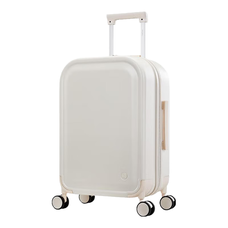 爱华仕【顺顺箱&收藏家】行李箱开学旅行箱登机箱大容量拉杆箱密码箱子 【收藏家】轻柔烟白 24英寸 【可托运】