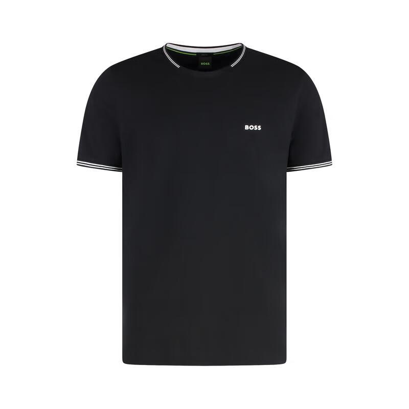 BOSS男T恤彈力休閑服飾BOSS舒適奢侈品服飾日常通勤商務(wù)休閑 黑色 均碼 |USXXL
