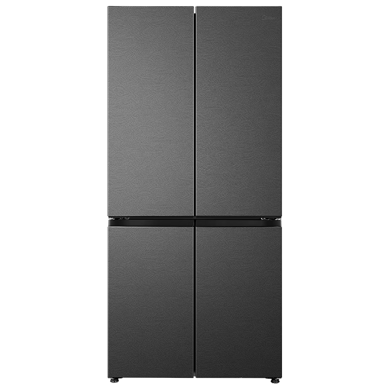 美的（Midea）熊墩墩601双系统纯平全嵌净味除菌十字四开门一级无霜家用电冰箱BCD-601WUSPZM(E)海贝黛