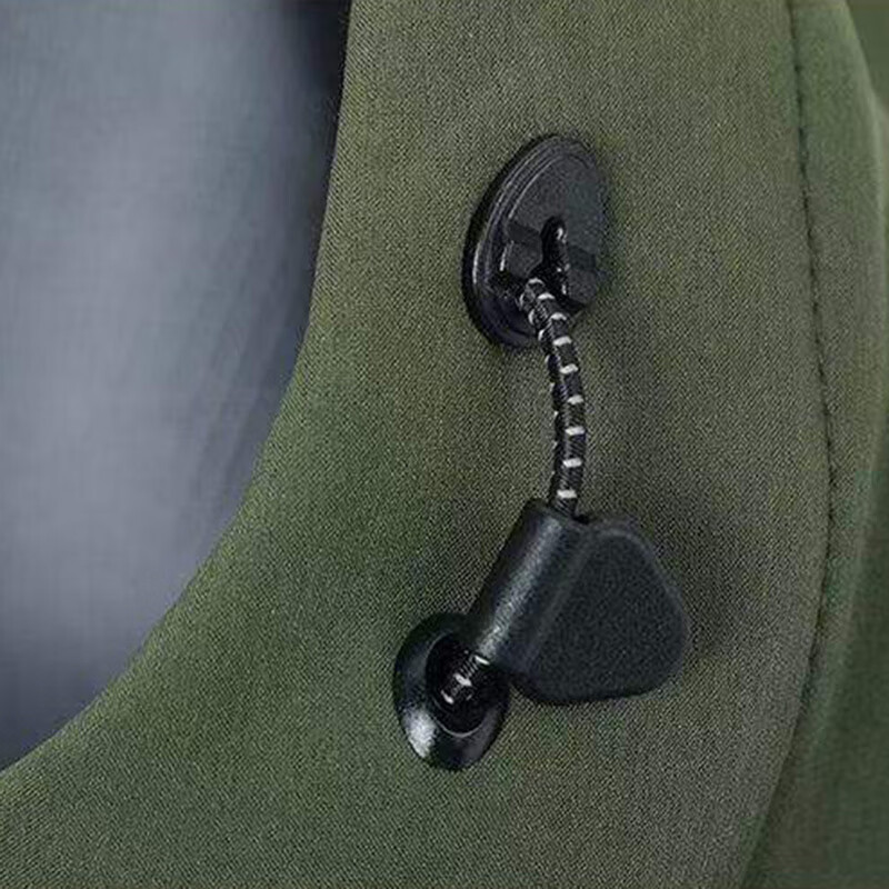 拾福(SHIFU)户外冲锋衣男装防风防水外套加绒保暖上衣秋冬季新款衣服爸爸装 黑色 5XL (195-215斤)