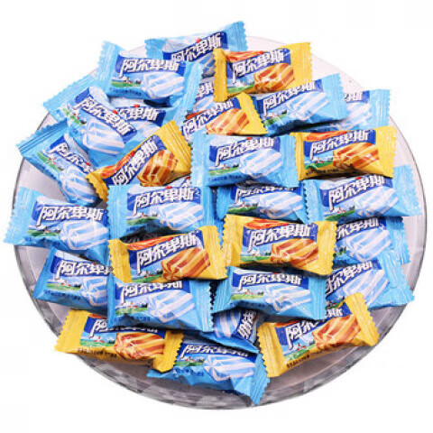 阿爾卑斯巧克溢夾心太妃糖散裝巧克力香軟辦公室糖果結婚喜糖 阿爾卑斯軟糖500g(約110顆)