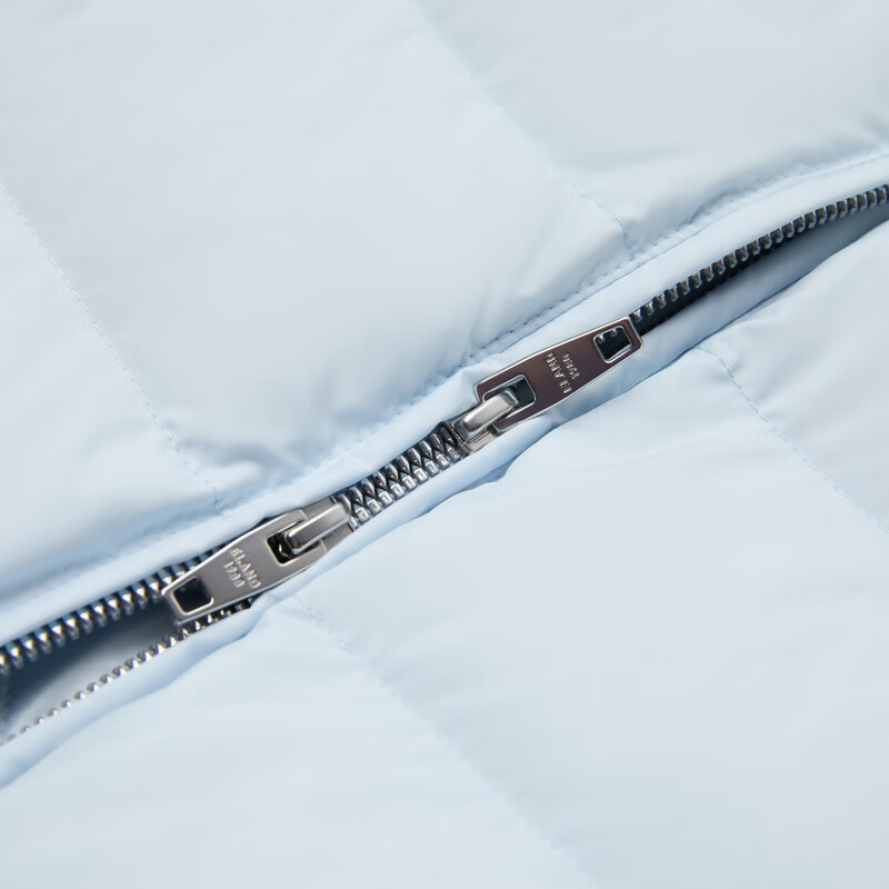 ELAND衣恋羽绒服女时尚保暖长袖连帽外套2025冬季新款 浅蓝色(51)L/Blue S /160