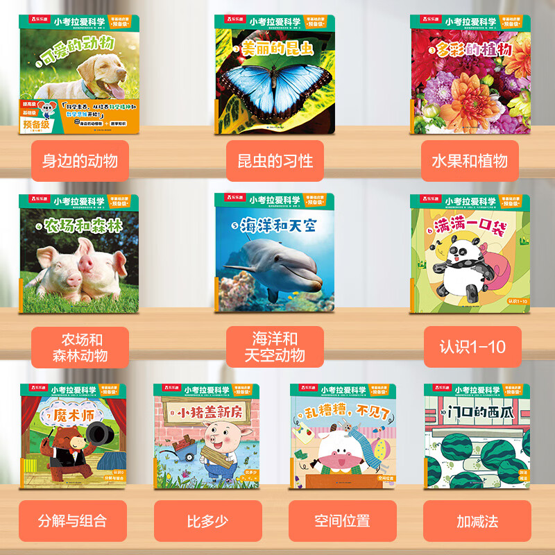 乐乐趣小考拉爱科学分级绘本点读版儿童3-6-8-12岁基础启蒙幼儿百科常识启蒙教材 少儿读物幼儿园绘本 乐乐趣童书 【10册】小考拉爱科学 预备级