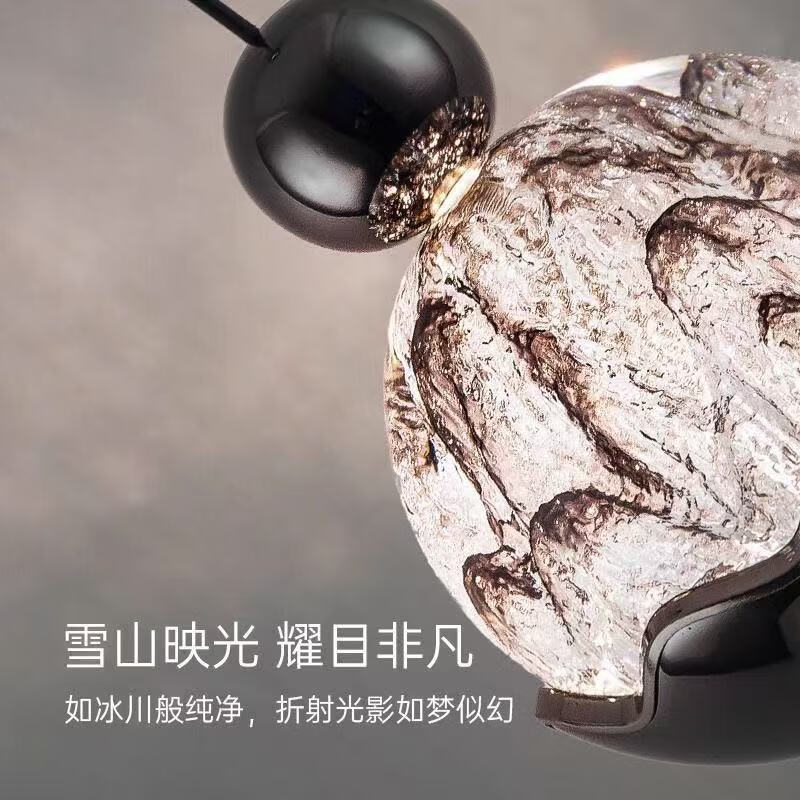 灯护士卧室床头小吊灯手扫感应可升降调节轻奢高级感雪山触摸手扫吊线灯 【升降款+手扫】亮黑色-三色全光谱