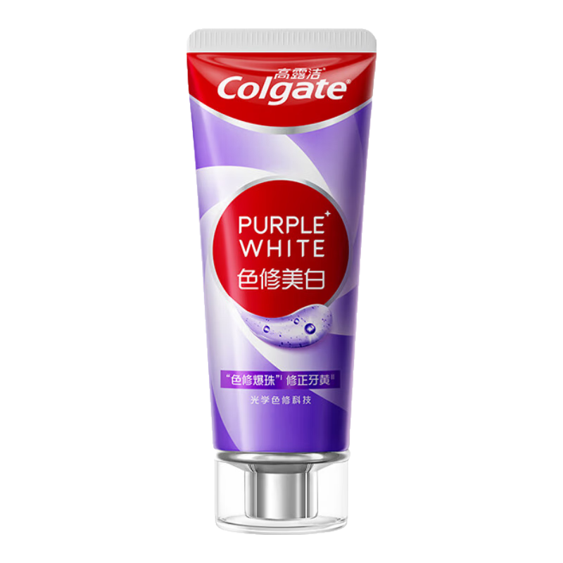高露洁（Colgate）色修美白牙膏 去牙渍清新口气除口臭牙膏官方旗舰店 色修90g*1支