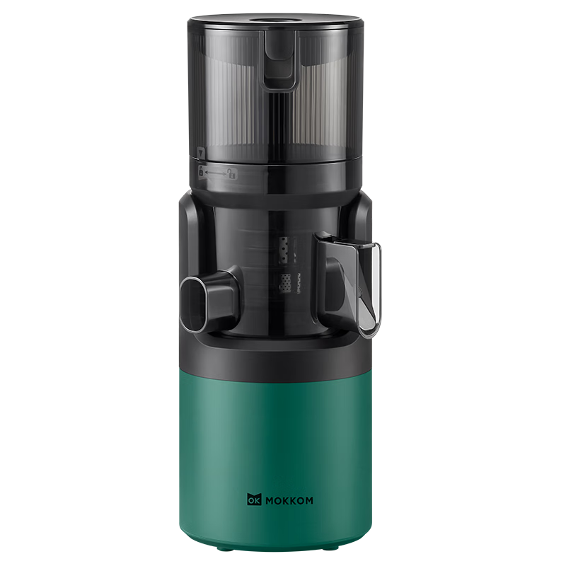 mokkom磨客【二次榨】榨汁機原汁機 大口徑汁渣分離 渣汁分離果汁 家用水果蔬菜免切鮮榨炸果汁機 M8綠色