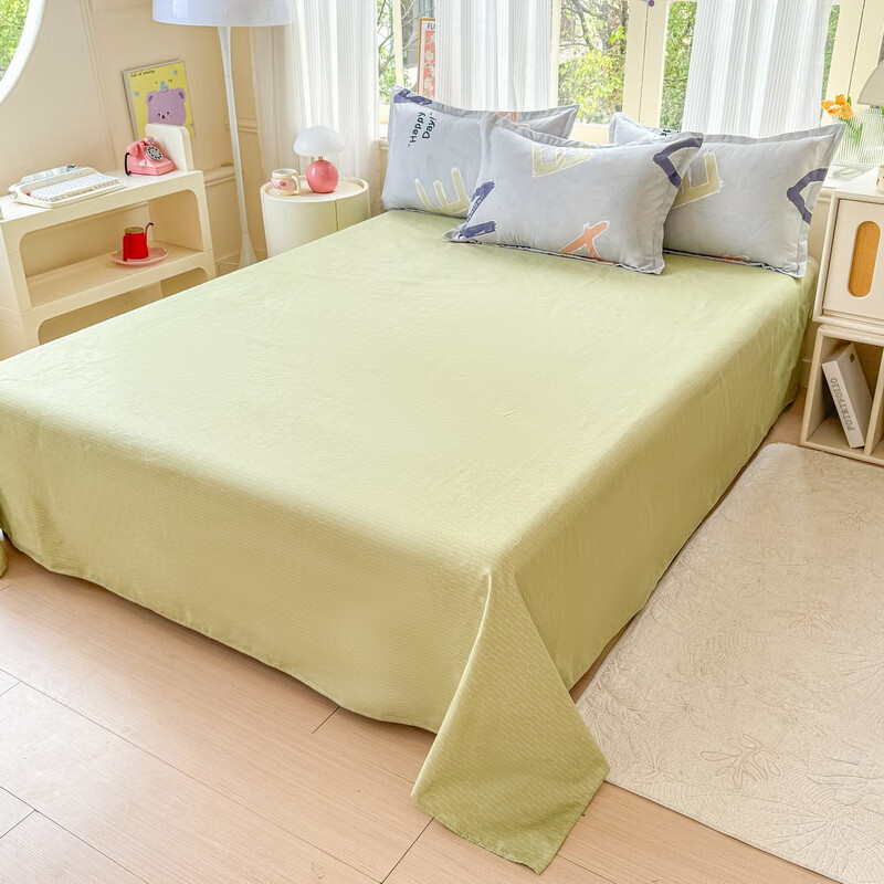 多兰诗（Duolanshi）磨毛四件套 春秋加厚保暖小清新宿舍卡通家用斜纹四件套 欧若拉 1.2米 床单款 被套150*200 三件套