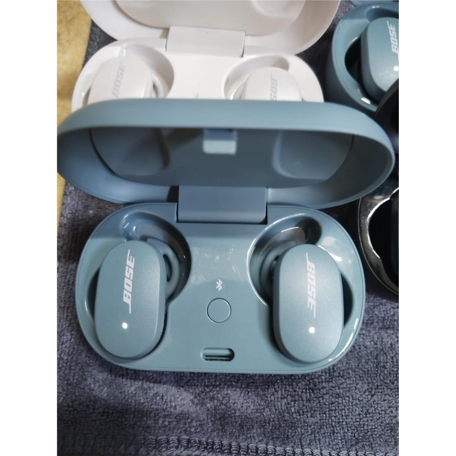 博士大鲨一代无线 线降噪蓝牙耳机  运动跑步无线 线蓝牙耳机 9成新蓝色