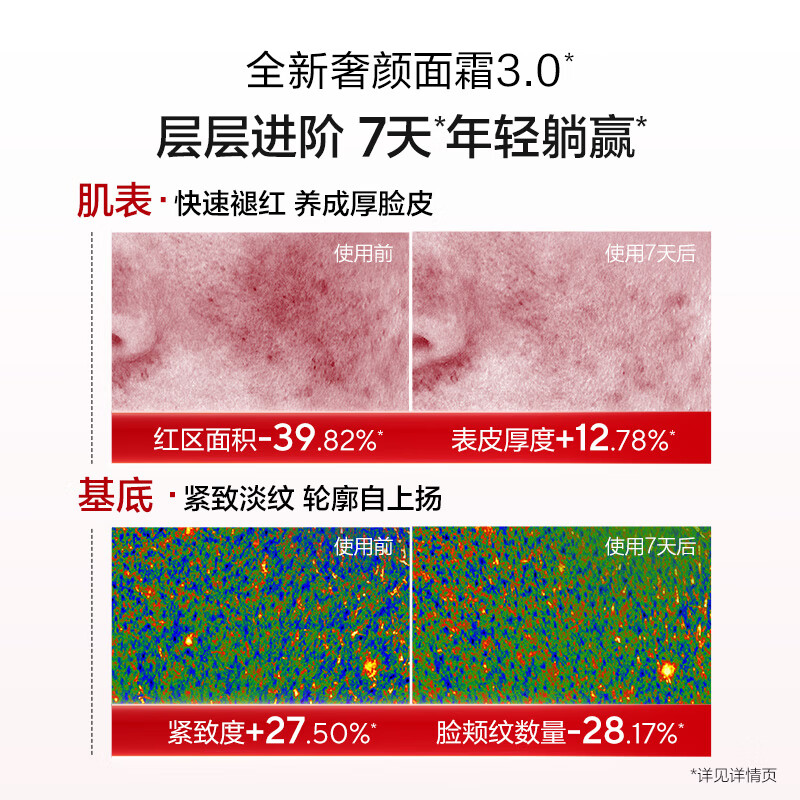 欧诗漫珍珠紧致奢颜臻养霜保湿滋润护肤品生日礼物 50g奢颜紧致蕴活塑颜霜-两支装