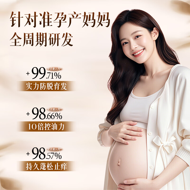 LILIA准孕妇产后防脱洗发水固发控油蓬松柔顺去屑止痒增密育发膏洗发露 【持证防脱】孕产妇防脱洗发乳520ml