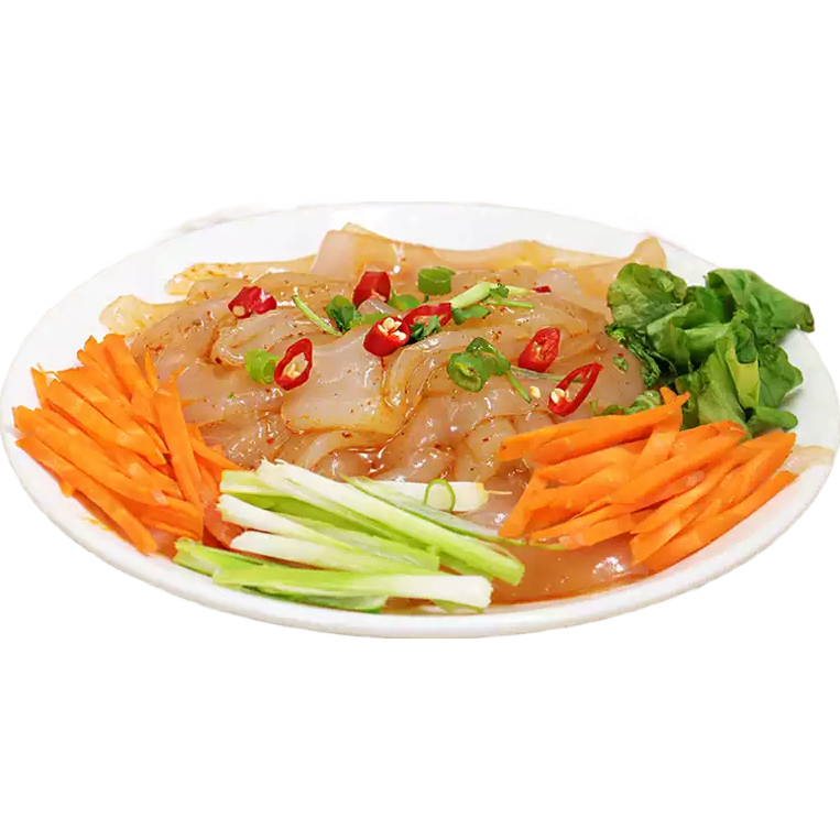 东北水晶大拉皮 200克凉皮速食凉拌菜凉调粉皮米皮懒人即食批发 拉皮200g*4袋