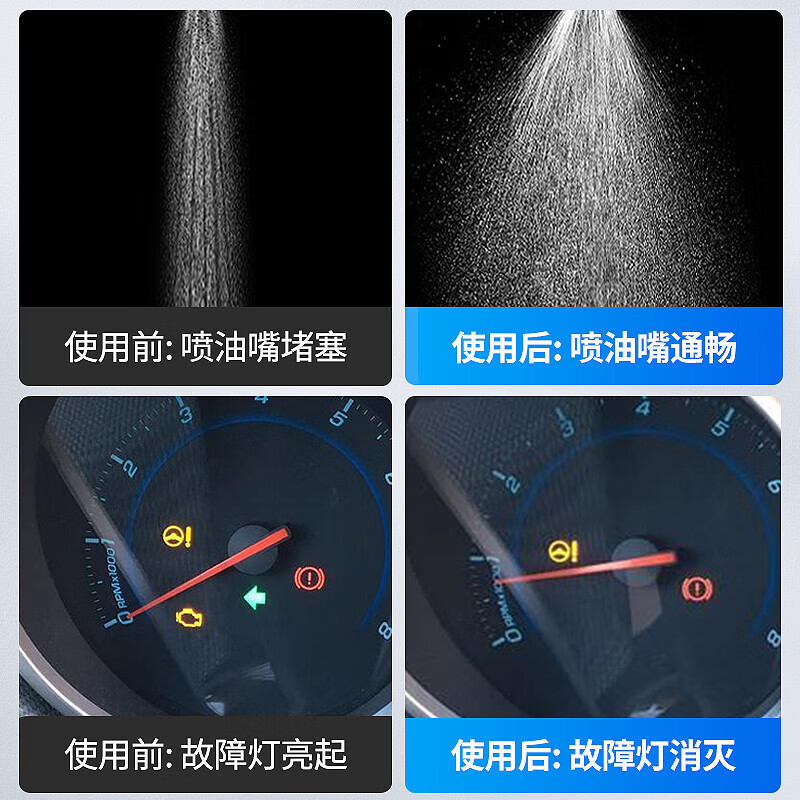 仆旅汽车三元催化清洗剂发动机内部除积碳尾气净化器免拆120ml*6瓶