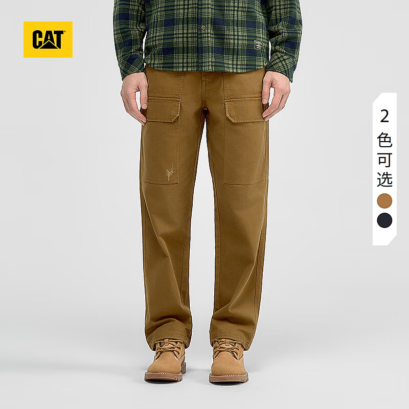 CAT卡特25秋季新品男士经典伐木工装休闲长裤商场同款 深卡其色 S