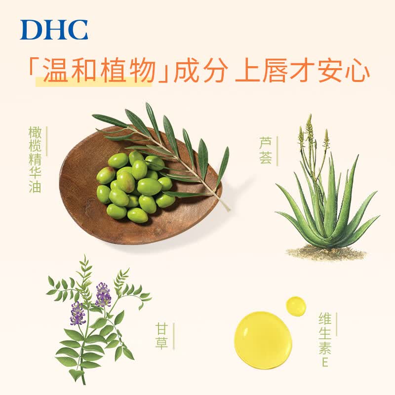 蝶翠诗（DHC） 橄榄护唇膏 润唇膏保湿滋润防干裂应对唇纹【日本进口】 1.5g*2支礼盒装【效期】