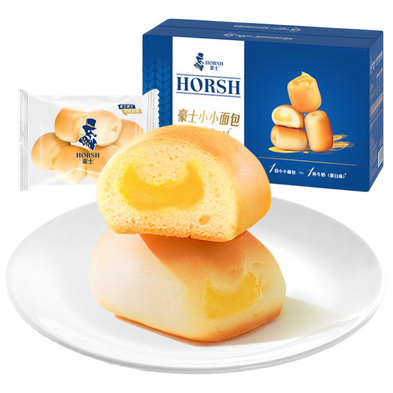 豪士小面包380g 整箱早餐吐司蛋糕零食西式糕点早餐休闲面包