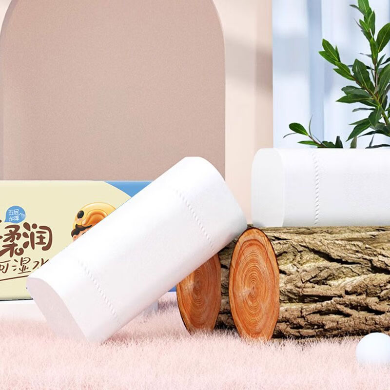 笨小鸭【14卷1.6斤】卷纸800g加厚小卷木浆卫生纸家用宿舍厕纸卷筒纸 5层 800g/卷*14卷 800克【14卷/提】