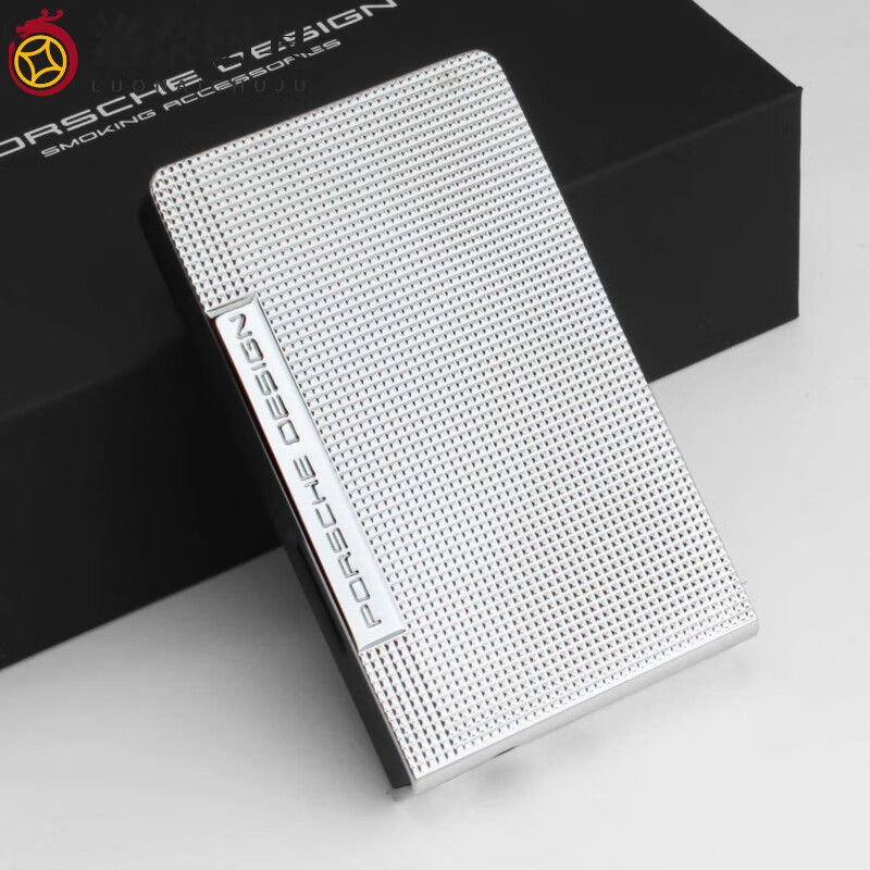 德国porsche design保时捷防风打火机 充气直冲蓝焰 高档钻石纹路