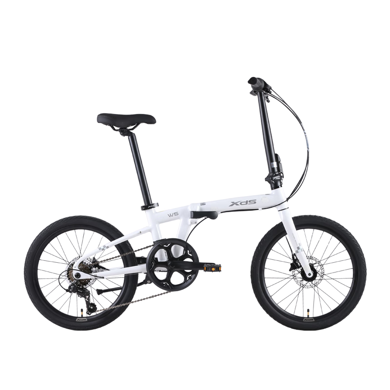 喜德盛折叠自行车25款W5变速 6速 月光白 20英寸