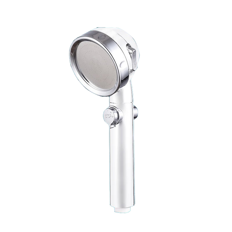 浴曼斯三档出水一键止水增压花洒淋浴喷头小蛮腰出水效果喷枪花洒瓷白款 一个装