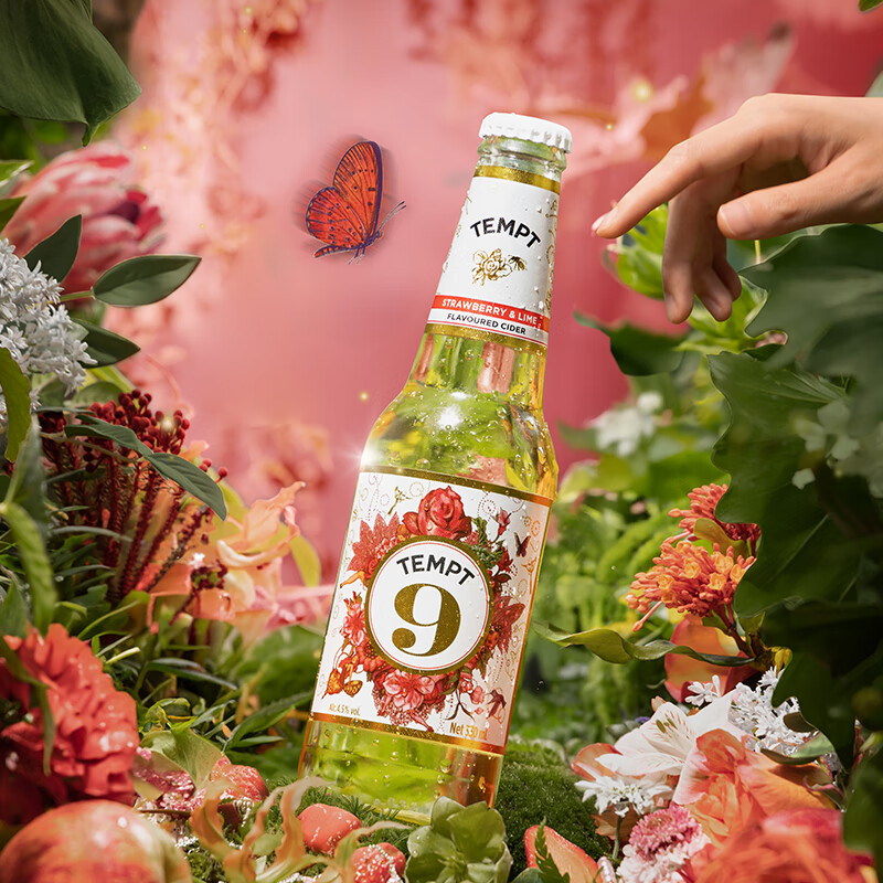诱惑（TEMPT）多口味果酒 诱惑7号酒  微醺低度女士甜酒 起泡酒330ml 【爆款6瓶】诱惑1/3/5/7/8/9号*1瓶