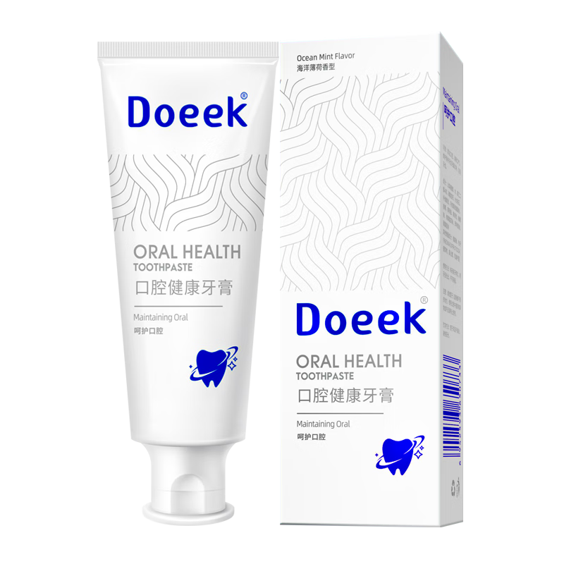 Doeek才浩doeek牙膏官正品 doeek益生菌牙膏 清新口气doeek牙膏舰旗店 【重度】4支牙膏牙膏【贈】3张测幽纸