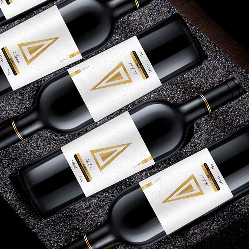 莱菲堡（LFFO）法式原酒红酒赤霞珠红葡萄酒聚会婚宴酒自饮750ml 2瓶礼袋装