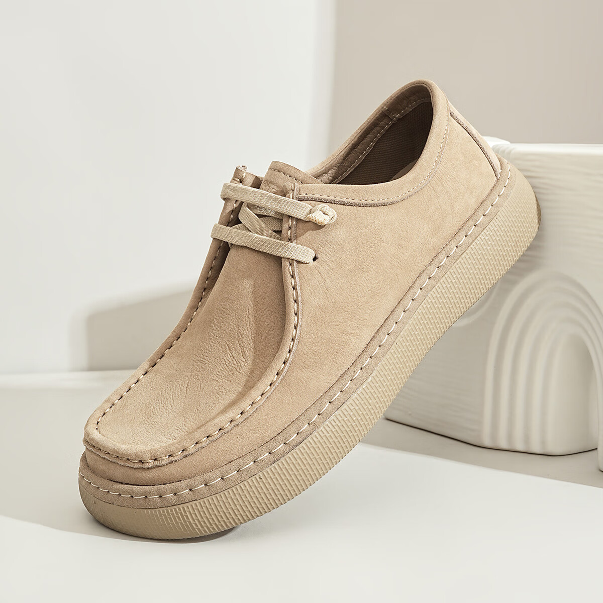 星期六男鞋时尚男士复古风厚底套脚休闲鞋男舒适轻便板鞋